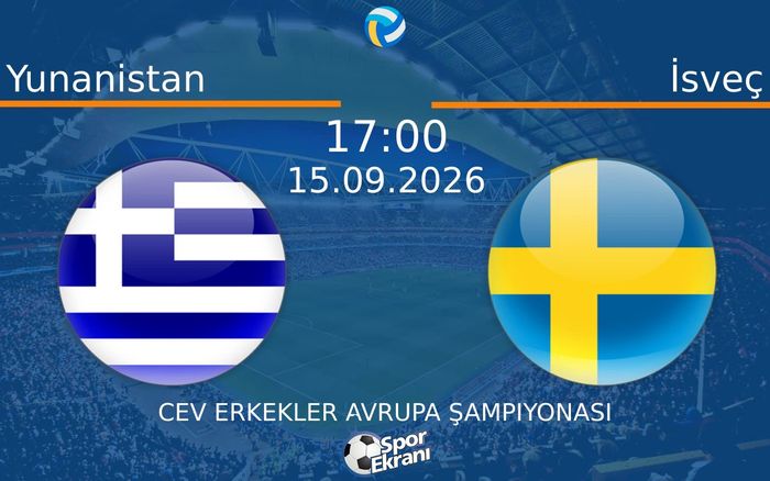 15 Eylül 2026 Yunanistan vs İsveç maçı Hangi Kanalda Saat Kaçta Yayınlanacak?