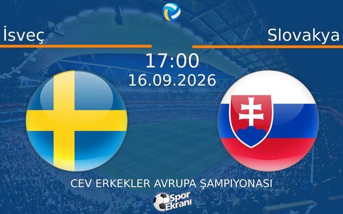16 Eylül 2026 İsveç vs Slovakya maçı Hangi Kanalda Saat Kaçta Yayınlanacak?