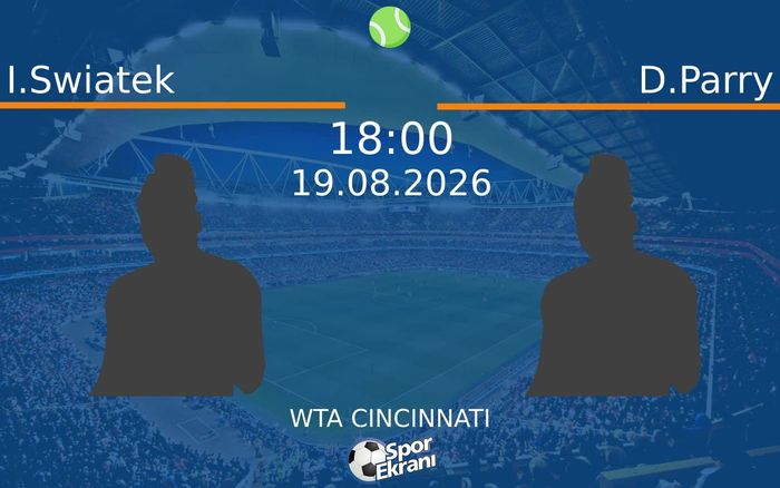 19 Ağustos 2026 I.Swiatek vs D.Parry maçı Hangi Kanalda Saat Kaçta Yayınlanacak?