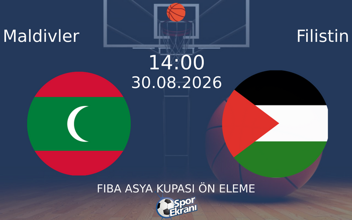 30 Ağustos 2026 Maldivler vs Filistin maçı Hangi Kanalda Saat Kaçta Yayınlanacak?