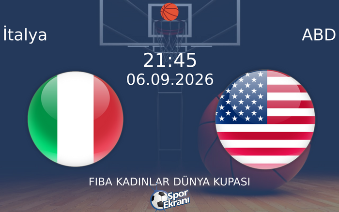 06 Eylül 2026 İtalya vs ABD maçı Hangi Kanalda Saat Kaçta Yayınlanacak?