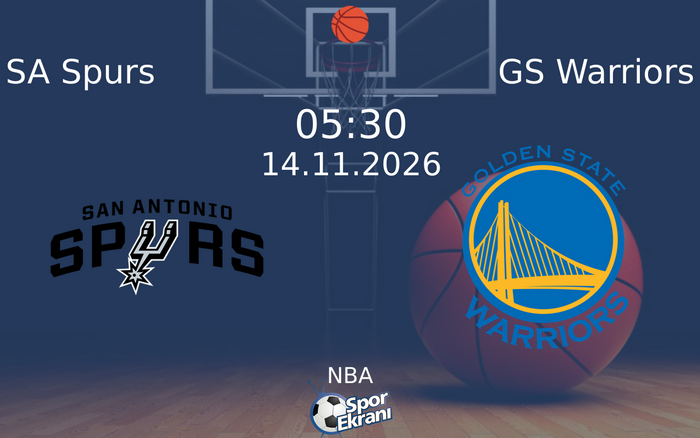 14 Kasım 2026 SA Spurs vs GS Warriors maçı Hangi Kanalda Saat Kaçta Yayınlanacak? 14 Kasım 2026 SA Spurs vs GS Warriors maçı Hangi Kanalda Saat Kaçta Yayınlanacak?