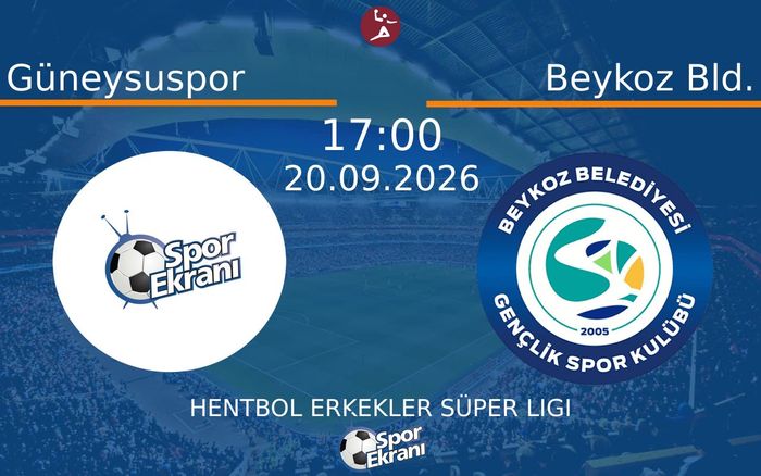 20 Eylül 2026 Güneysuspor vs Beykoz Bld. maçı Hangi Kanalda Saat Kaçta Yayınlanacak? 20 Eylül 2026 Güneysuspor vs Beykoz Bld. maçı Hangi Kanalda Saat Kaçta Yayınlanacak?