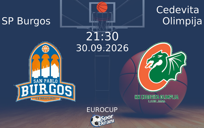30 Eylül 2026 SP Burgos vs Cedevita Olimpija maçı Hangi Kanalda Saat Kaçta Yayınlanacak?