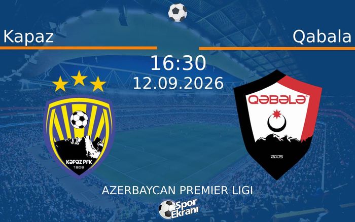 12 Eylül 2026 Kapaz vs Qabala maçı Hangi Kanalda Saat Kaçta Yayınlanacak?