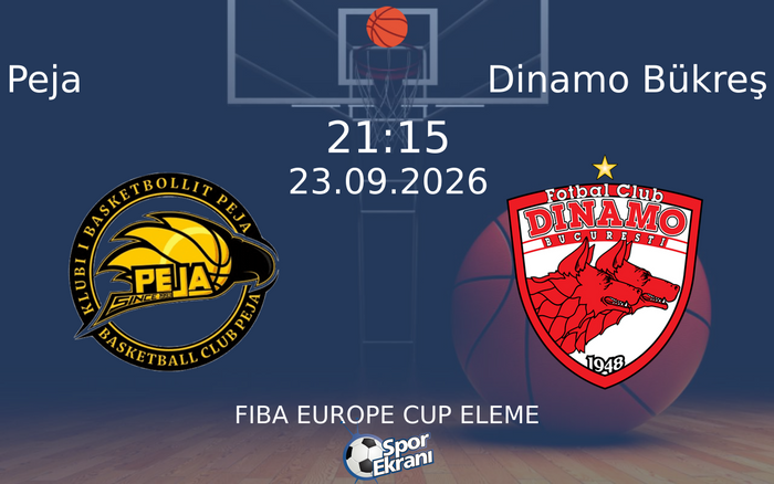 23 Eylül 2026 Peja vs Dinamo Bükreş maçı Hangi Kanalda Saat Kaçta Yayınlanacak?