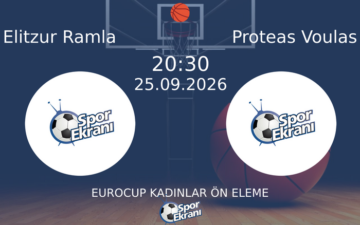 25 Eylül 2026 Elitzur Ramla vs Proteas Voulas maçı Hangi Kanalda Saat Kaçta Yayınlanacak?