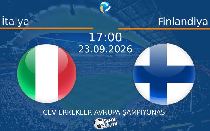 23 Eylül 2026 İtalya vs Finlandiya maçı Hangi Kanalda Saat Kaçta Yayınlanacak? 23 Eylül 2026 İtalya vs Finlandiya maçı Hangi Kanalda Saat Kaçta Yayınlanacak?