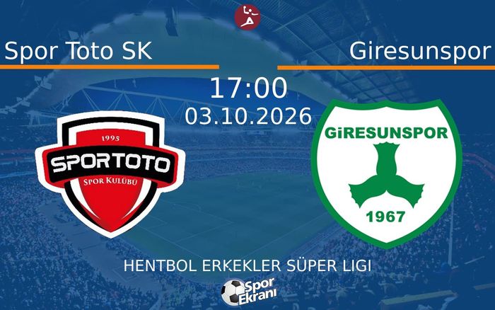 03 Ekim 2026 Spor Toto SK vs Giresunspor maçı Hangi Kanalda Saat Kaçta Yayınlanacak?