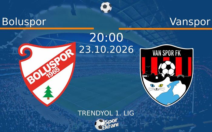 23 Ekim 2026 Boluspor vs Vanspor maçı Hangi Kanalda Saat Kaçta Yayınlanacak?