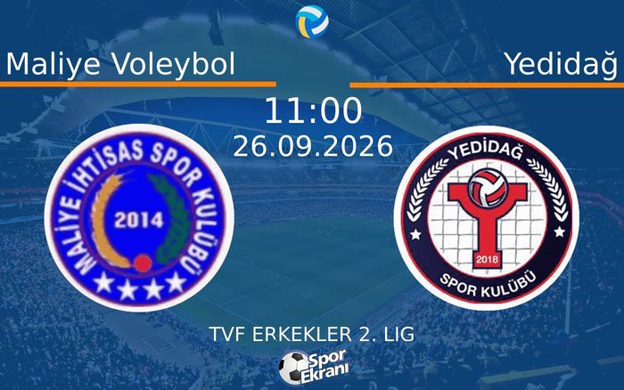 26 Eylül 2026 Maliye Voleybol vs Yedidağ maçı Hangi Kanalda Saat Kaçta Yayınlanacak?