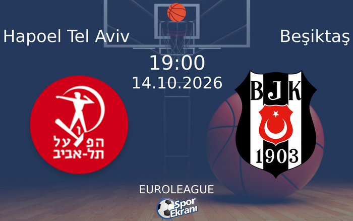 14 Ekim 2026 Hapoel Tel Aviv vs Beşiktaş maçı Hangi Kanalda Saat Kaçta Yayınlanacak?