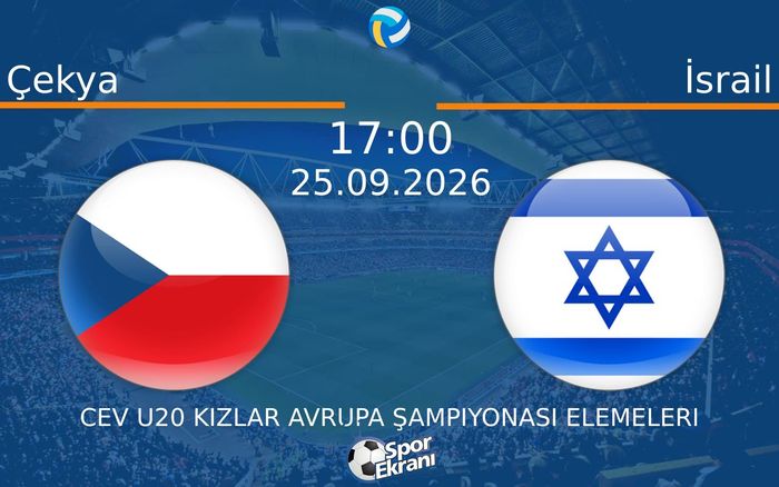 25 Eylül 2026 Çekya vs İsrail maçı Hangi Kanalda Saat Kaçta Yayınlanacak? 25 Eylül 2026 Çekya vs İsrail maçı Hangi Kanalda Saat Kaçta Yayınlanacak?