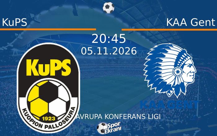 KuPS vs KAA Gent maçı Hangi Kanalda Saat Kaçta Yayınlanacak? | 05 Kasım 2026 KuPS vs KAA Gent maçı Hangi Kanalda Saat Kaçta Yayınlanacak? | 05 Kasım 2026