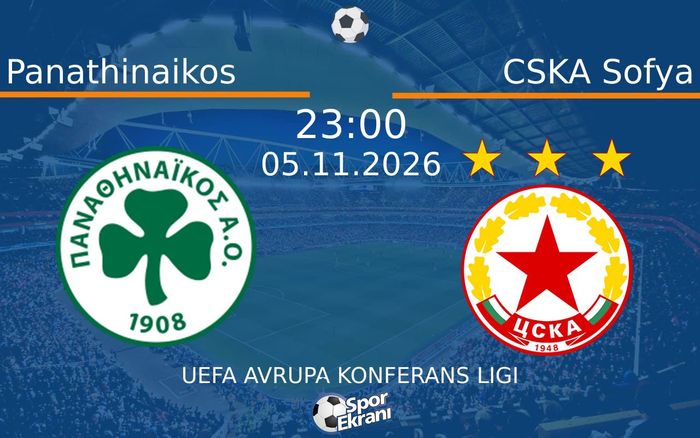 05 Kasım 2026 Panathinaikos vs CSKA Sofya maçı Hangi Kanalda Saat Kaçta Yayınlanacak?