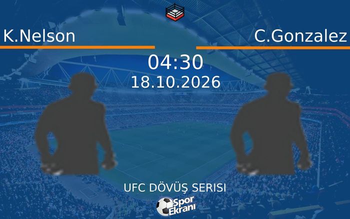K.Nelson vs C.Gonzalez maçı Hangi Kanalda Saat Kaçta Yayınlanacak? | 18 Ekim 2026