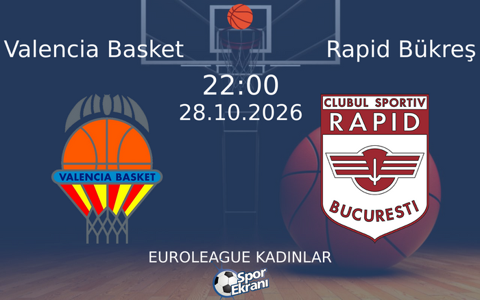 Valencia Basket vs Rapid Bükreş maçı Hangi Kanalda Saat Kaçta Yayınlanacak? | 28 Ekim 2026