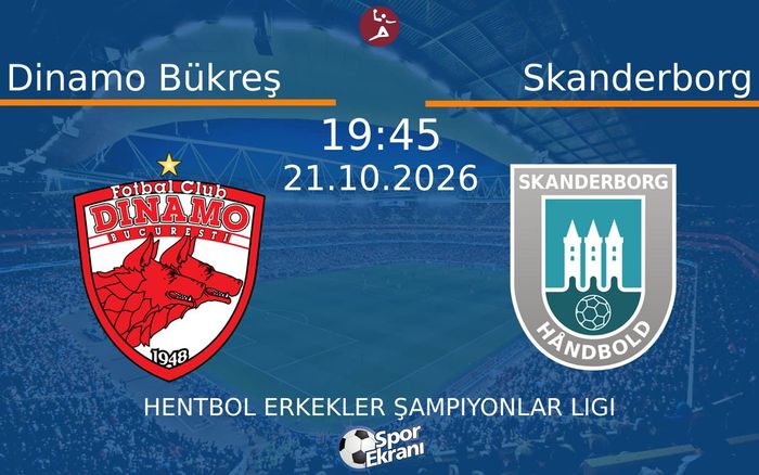Dinamo Bükreş vs Skanderborg maçı Hangi Kanalda Saat Kaçta Yayınlanacak? | 21 Ekim 2026 Dinamo Bükreş vs Skanderborg maçı Hangi Kanalda Saat Kaçta Yayınlanacak? | 21 Ekim 2026