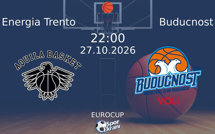 Energia Trento vs Buducnost maçı Hangi Kanalda Saat Kaçta Yayınlanacak? | 27 Ekim 2026