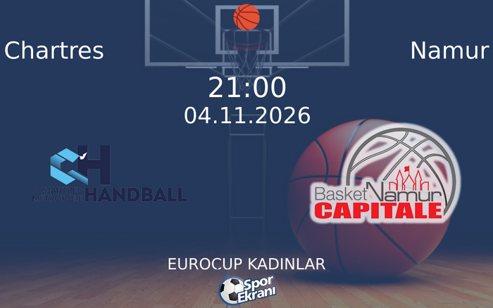 Chartres vs Namur maçı Hangi Kanalda Saat Kaçta Yayınlanacak? | 04 Kasım 2026 Chartres vs Namur maçı Hangi Kanalda Saat Kaçta Yayınlanacak? | 04 Kasım 2026