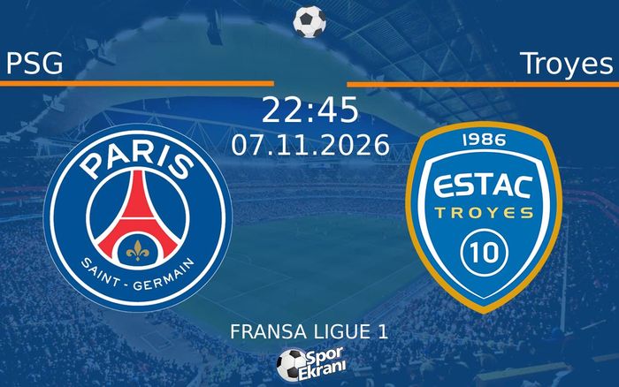 PSG vs Troyes maçı Hangi Kanalda Saat Kaçta Yayınlanacak? | 07 Kasım 2026