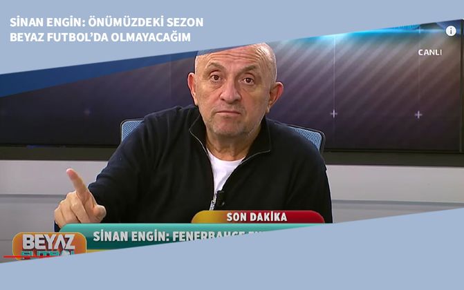 Sinan Engin: Önümüzdeki Sezon Beyaz Futbol’da Olmayacağım