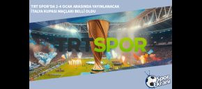TRT Spor’da 2-4 Ocak Arasında Yayınlanacak İtalya Kupası Maçları Belli Oldu