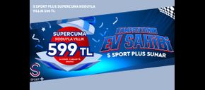 S Sport Plus SUPERCUMA Koduyla Yıllık 599 TL