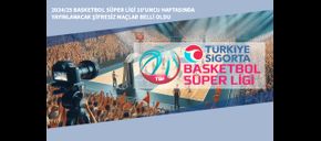 2024/25 Basketbol Süper Ligi 10’uncu Haftasında Yayınlanacak Şifresiz Maçlar Belli Oldu