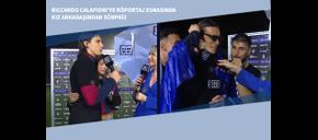 Riccardo Calafiori’ye Röportaj Esnasında Kız Arkadaşından Sürpriz