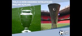 TV8,5 4-6 Ekim Arasında Yayınlayacağı Maçları Açıkladı