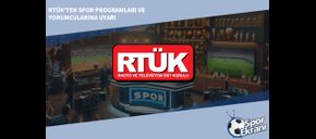 RTÜK’ten Spor Programları ve Yorumcularına Uyarı