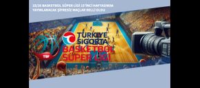 25/26 Basketbol Süper Ligi 15’inci Haftasında Yayınlanacak Şifresiz Maçlar Belli Oldu